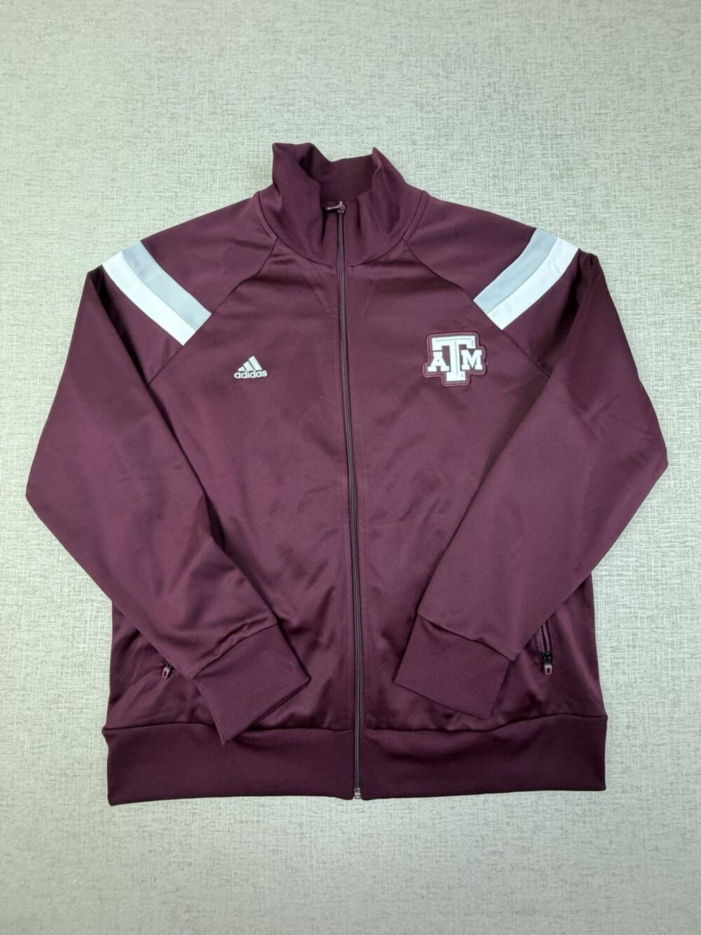 Adidas Texas A&M Aggies Men’s 48 Maroon Full Zip Sideline Track Jacket